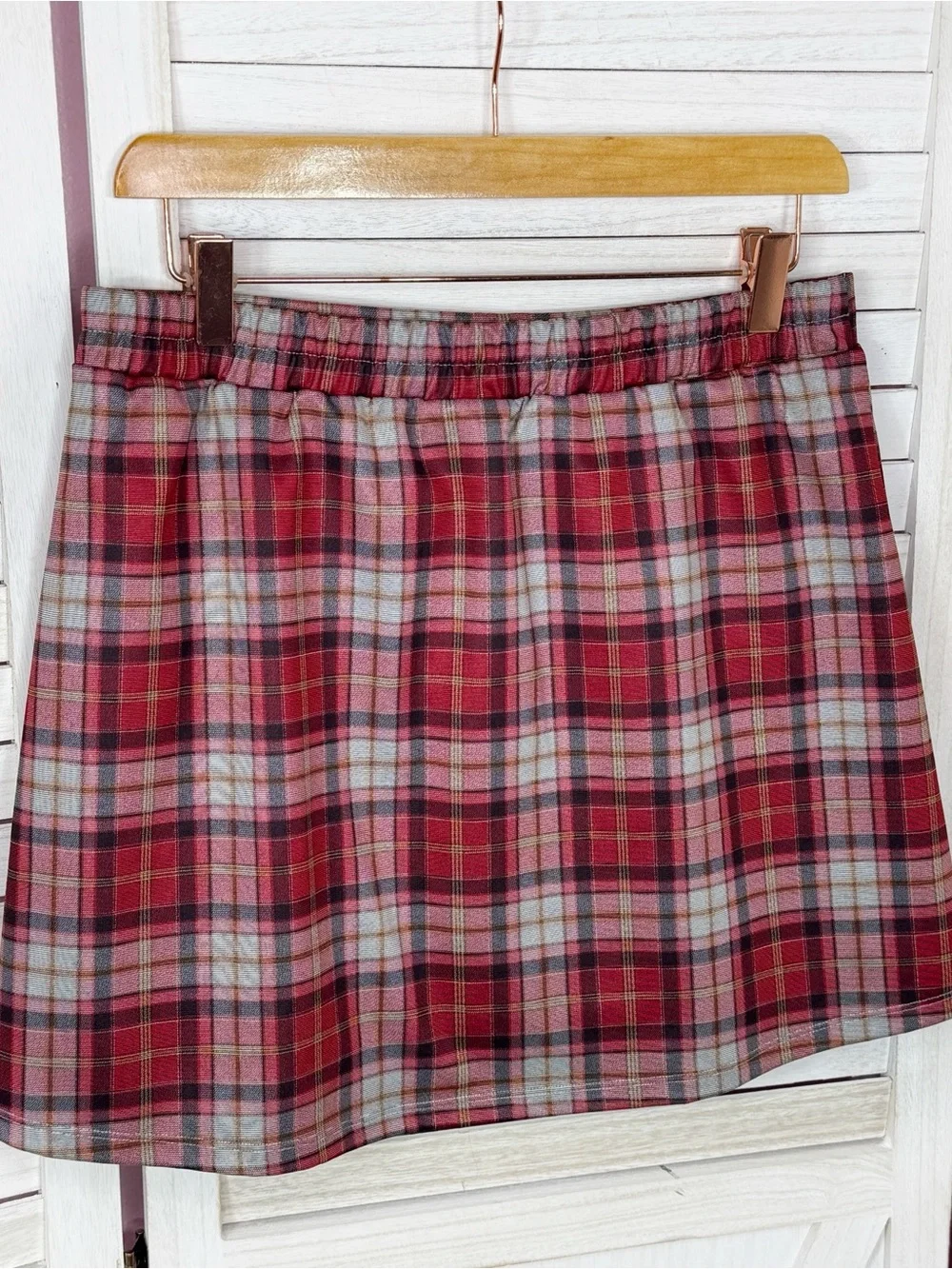 HALARA plaid skort